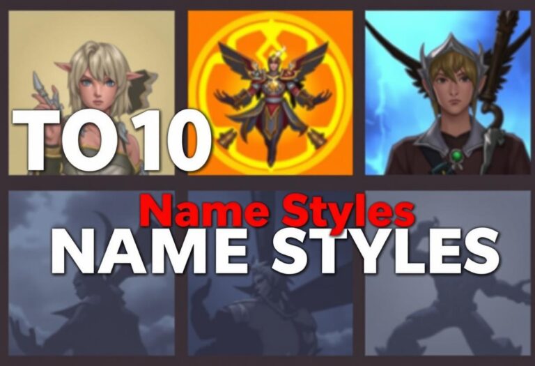 Top 10 FF Name Styles: Create a Unique Identity in Free Fire