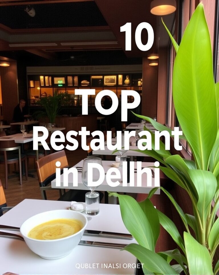 Top 10 Restaurants in Delhi: A Culinary Journey Through the Capital